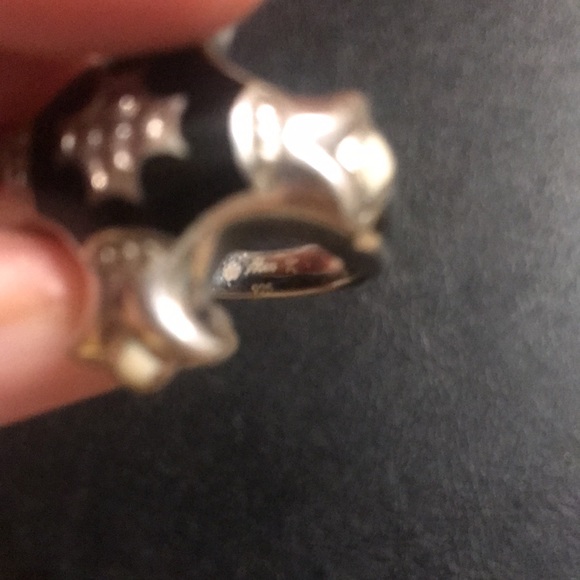 Alan K designer Sterling silver & enamel cross ring - Picture 6 of 6